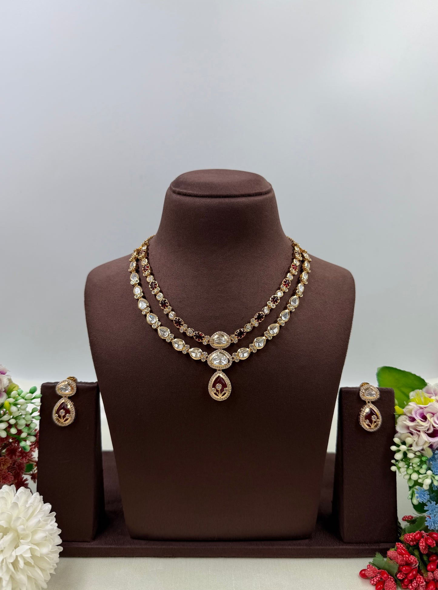 Zara Moissanite Double Layered Necklace