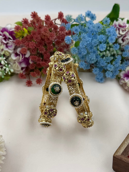 Priti Heritage Chorski Bangles (Openable)