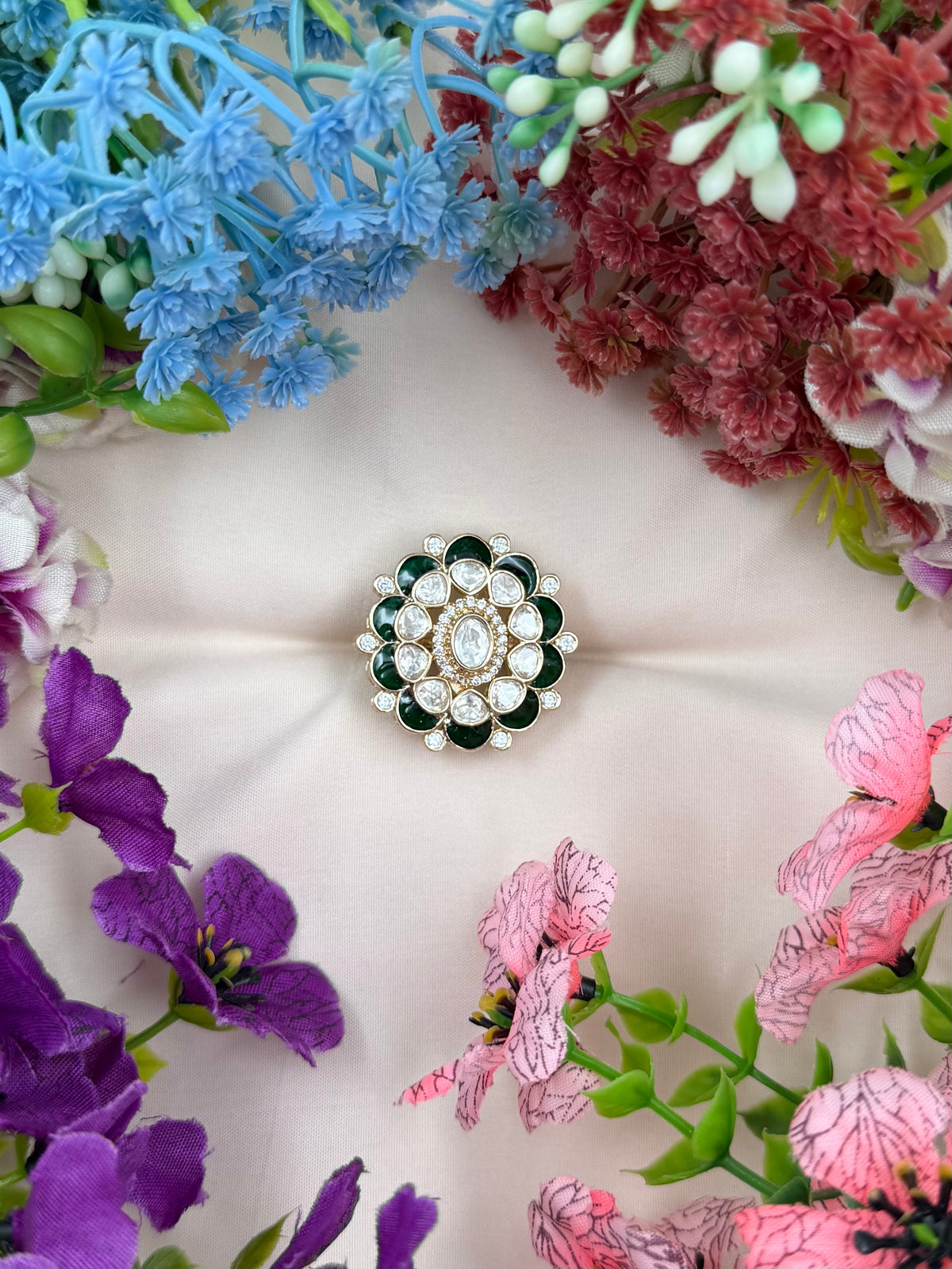 Rinky Moissanite Ring (Adjustable)