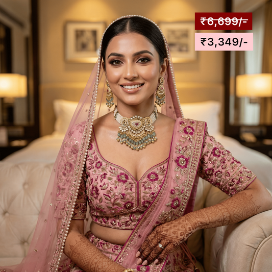 Revathi Premium Antique Gold Necklace Set