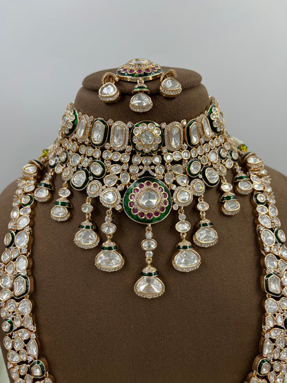 Rosina Combo Moissanite Kundan Necklace
