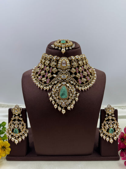 Ruhani Moissanite Choker Bridal Set