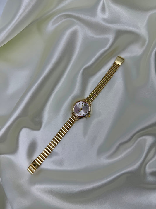 Prerna Gold Stainless Steel Watch (Adjustable)