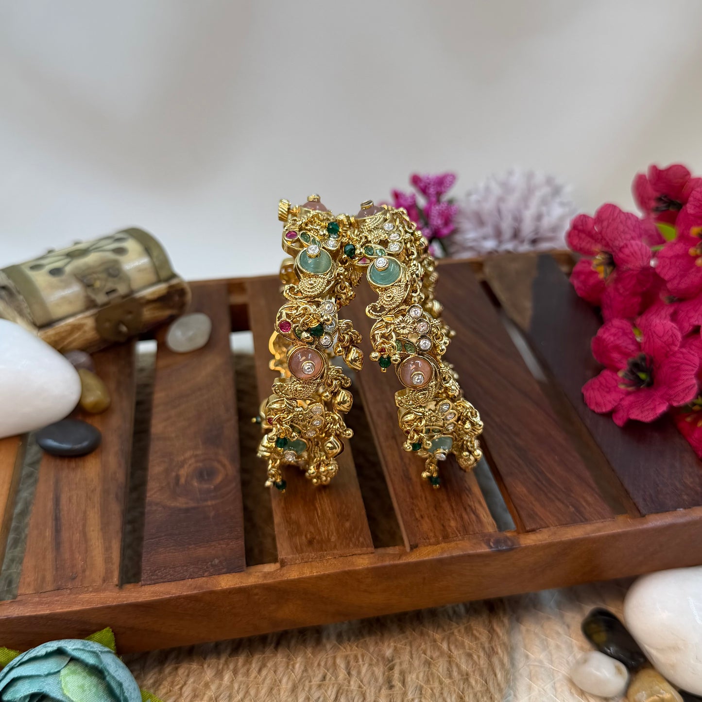 Nitya Heritage Pastel Bangles (Openable)