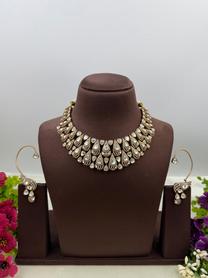 Shruti Premium Jaipuri Kundan Necklace Set