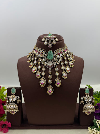 Anushka Premium Victorian Choker Necklace Set