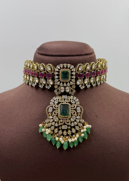 Bhanu Victorian Choker Necklace Set