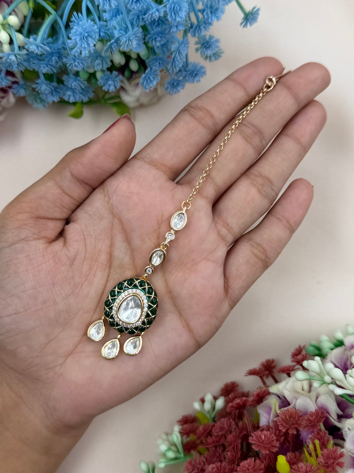 Rasika Moissanite Mang Tika