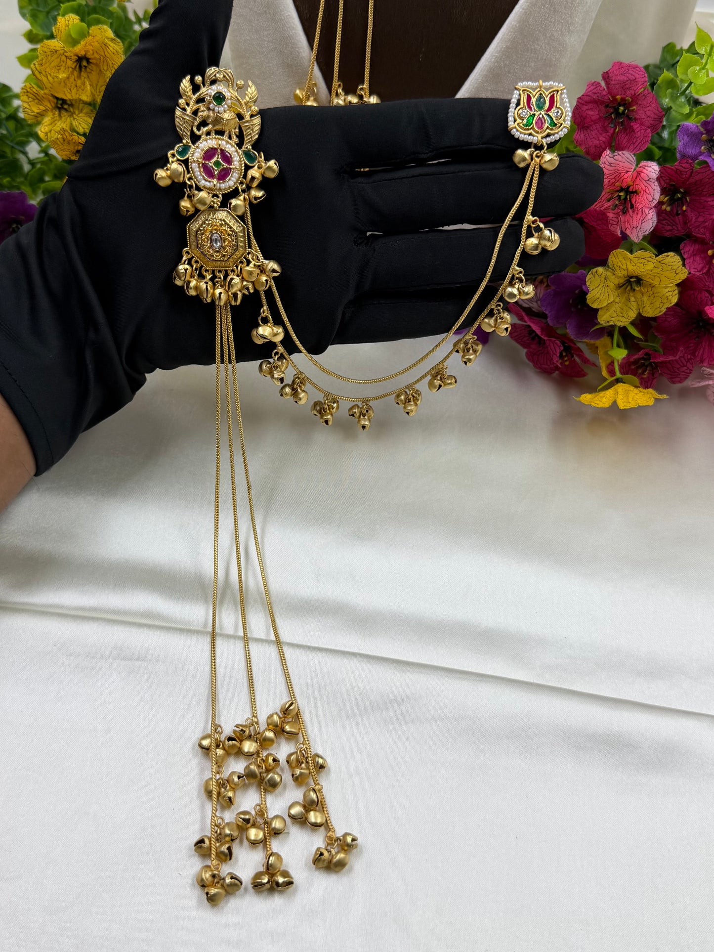 Myra Kashmiri Earing With Earchain