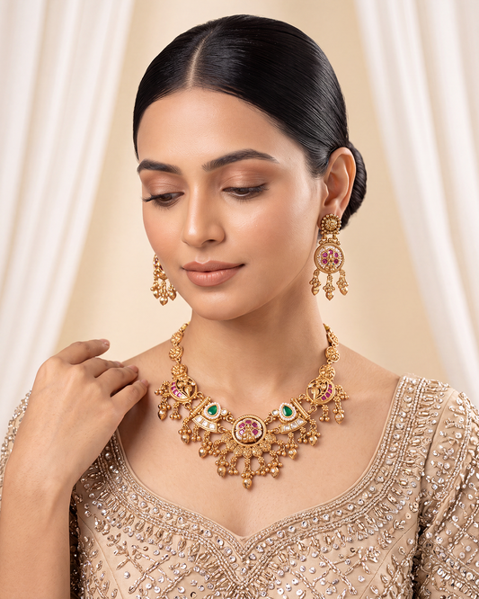 Unnati Heritage Delicate Necklace Set