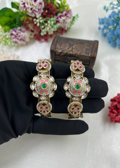 Addhi shree Heritage Jhumka Bangles (Openable)