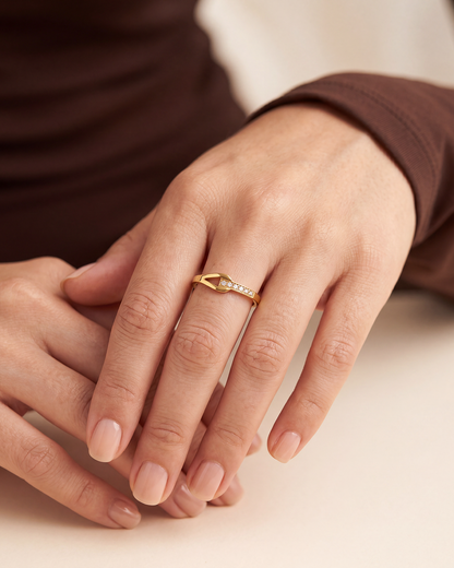 Cecily Anti-Tarnish Stainless Steel Ring