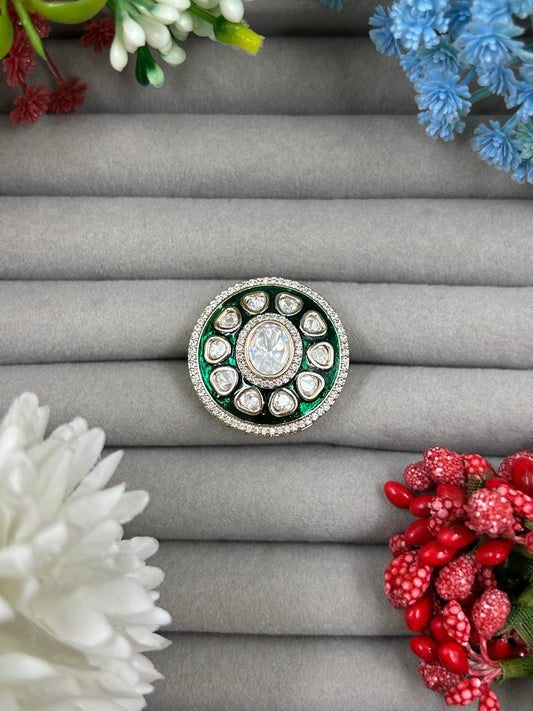 Sneha Moissanite Ring (Adjustable)