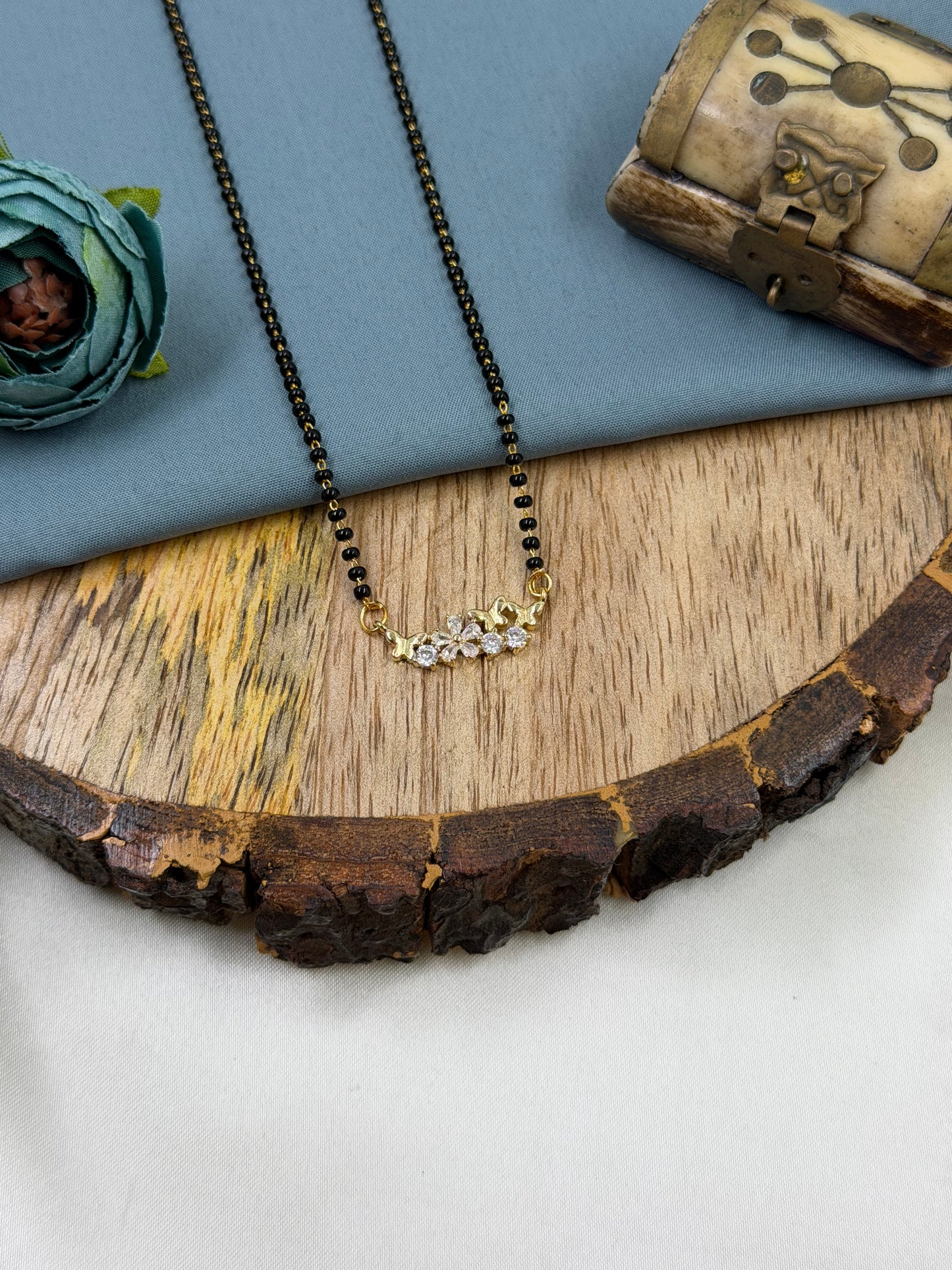 Butterfly Floral Gold Mangalsutra