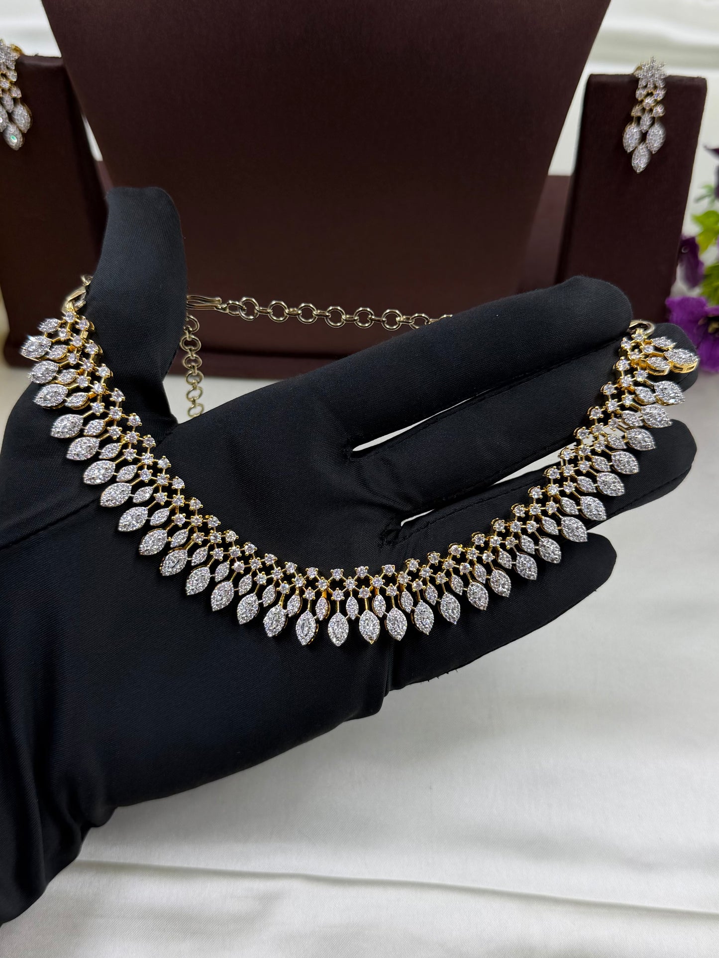 Grace American Diamond Traditional Necklace