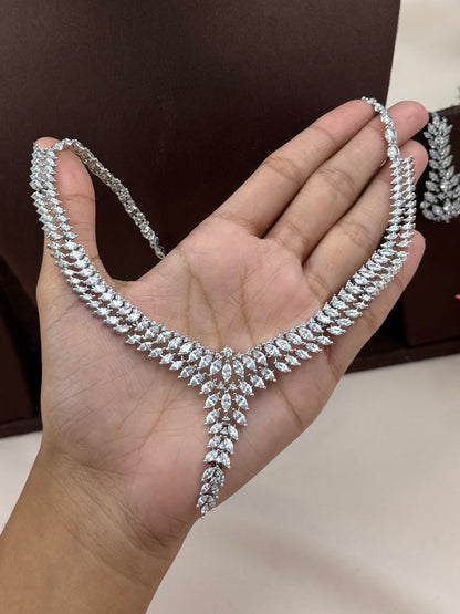Sneha American Diamond Necklace Set