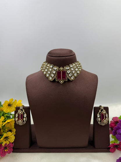 Mira Moissanite Choker Necklace