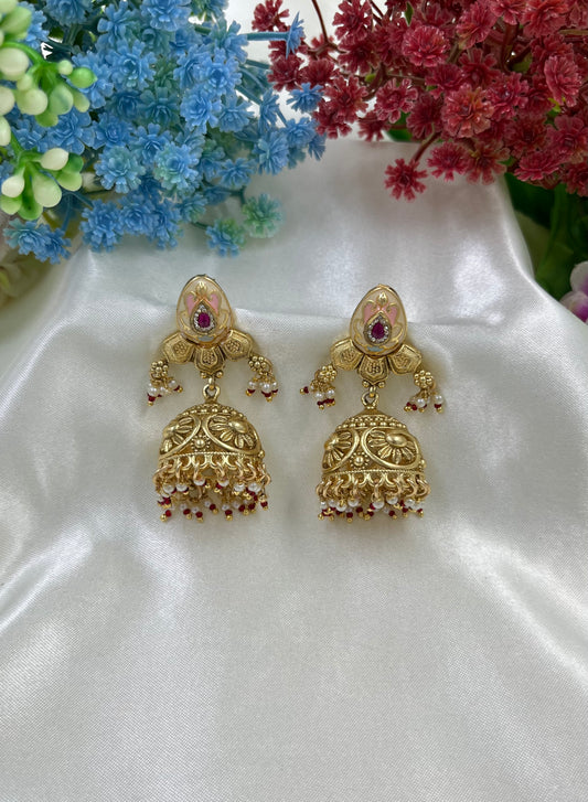 Aanvi Brass Jhumka