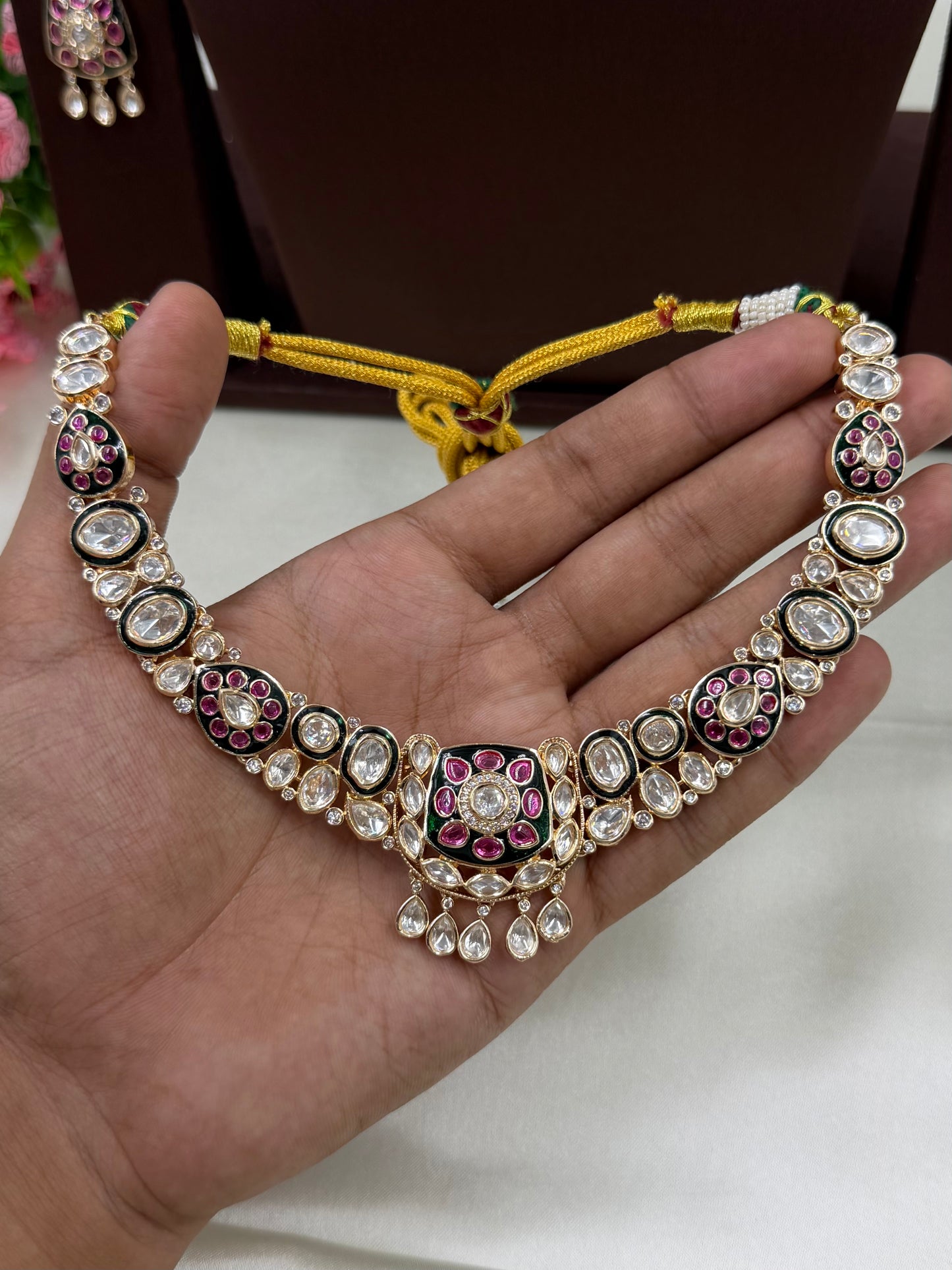 Kavya Moissanite Necklace Set