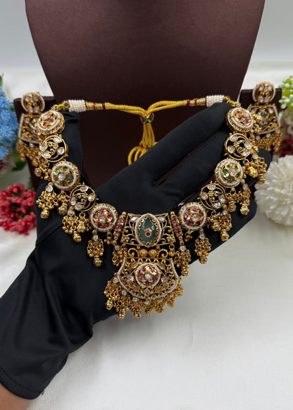 Ambika Gold Plated Necklace Set