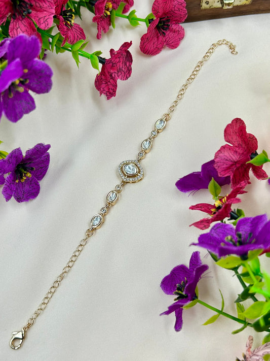 Rinku Moissanite Bracelet (Adjustable)