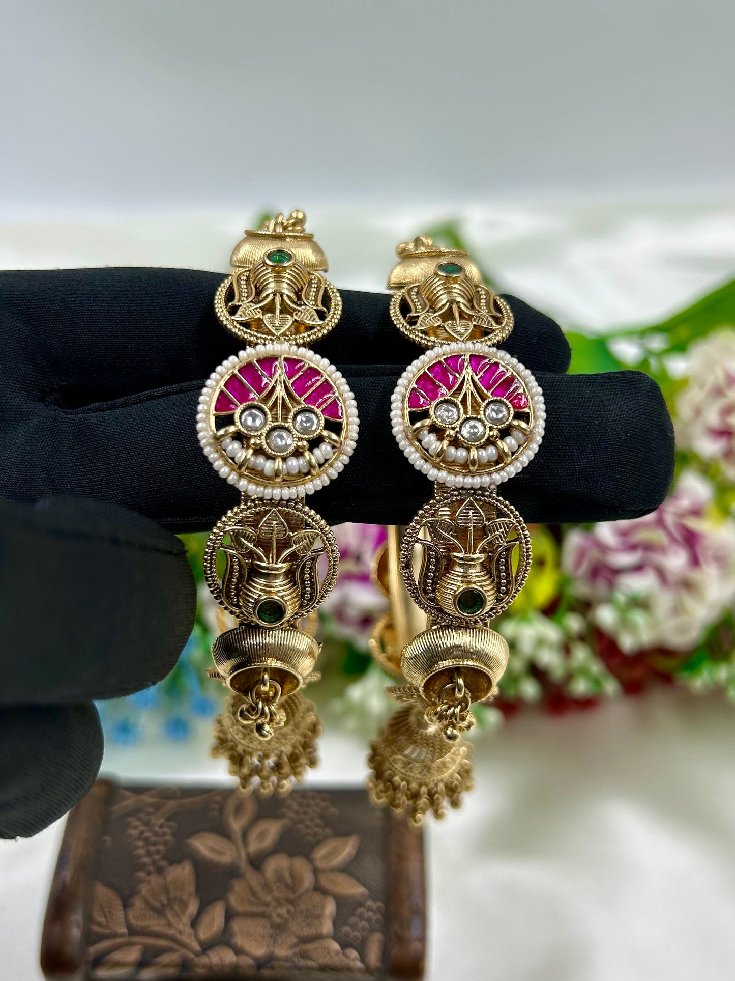 Ayushi Heritage Jhumka Bangles