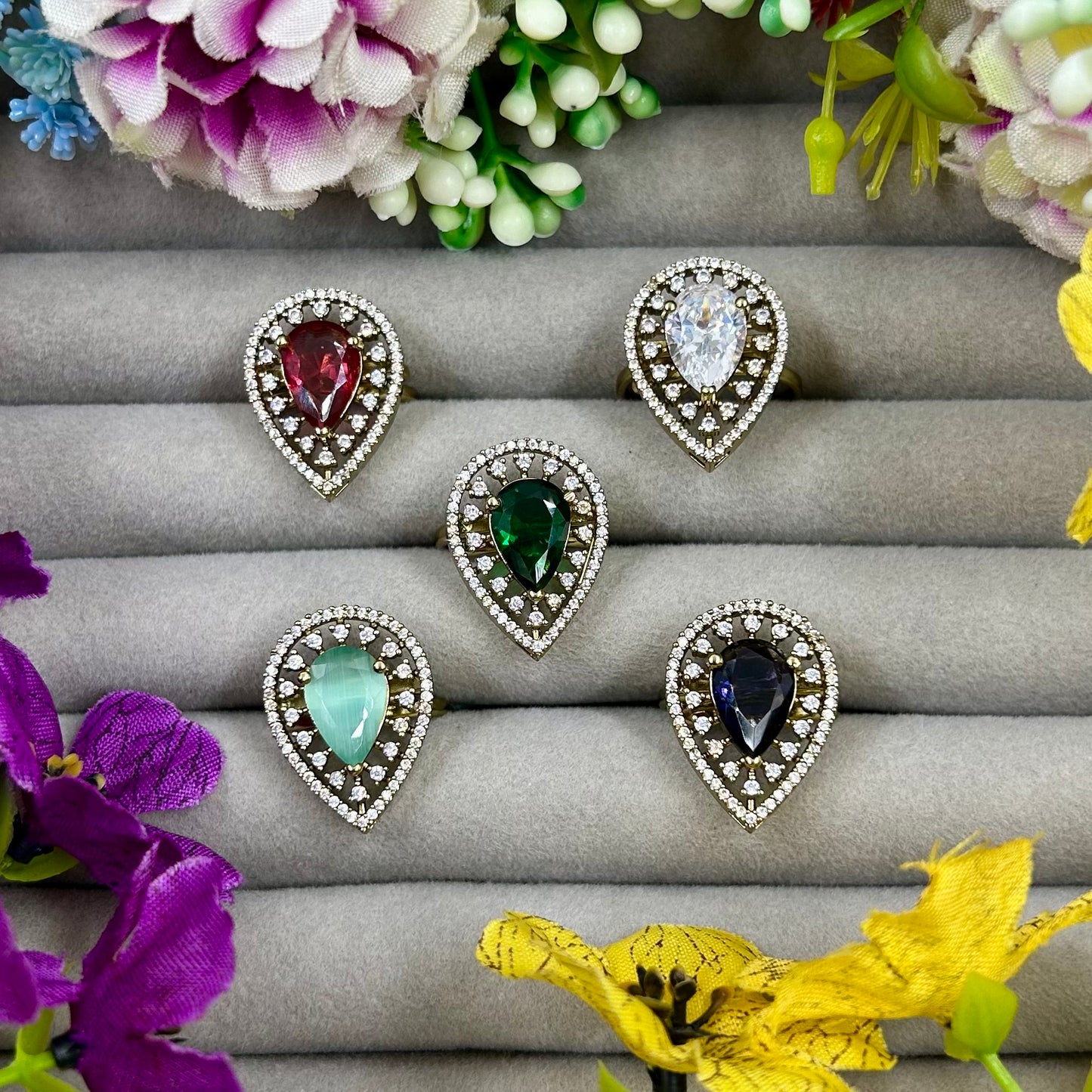 Nidhi Victorian Premium Ring (Adjustable)