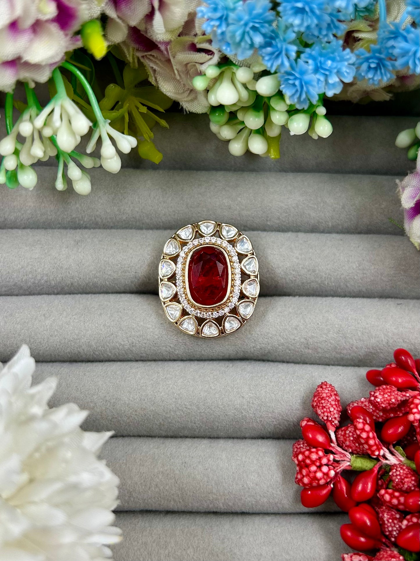 Zayla Moissanite Ring (Adjustable)