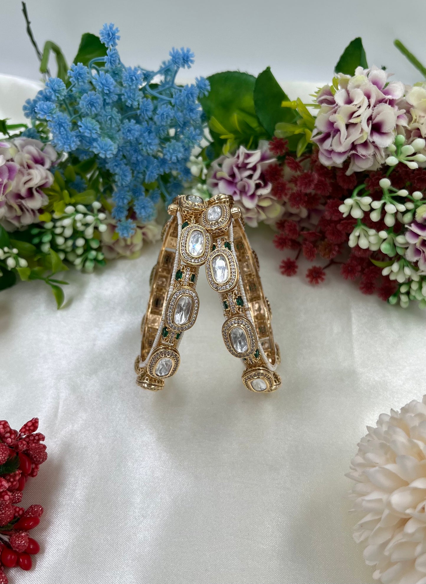 Malhara Premium Moissanite Bangles [Openable]