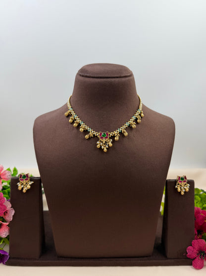 Usha Heritage Delicate Necklace Set