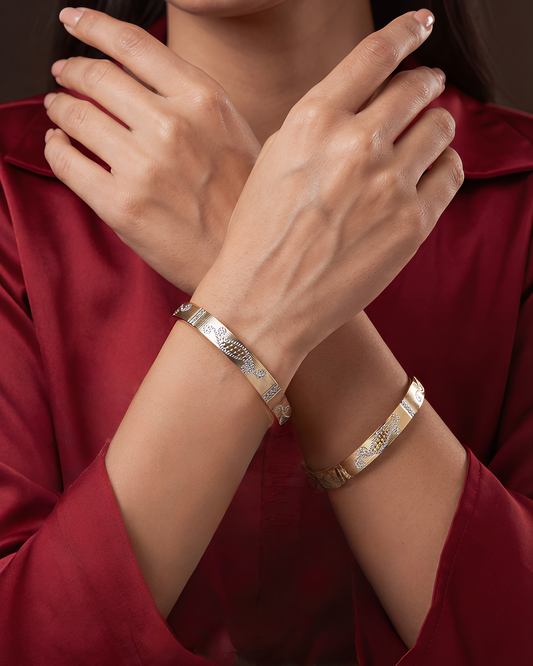 Vidya Premium Two-tone Bangles
