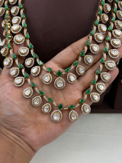 Parmeshwari Victorian Semi Long Necklace Set