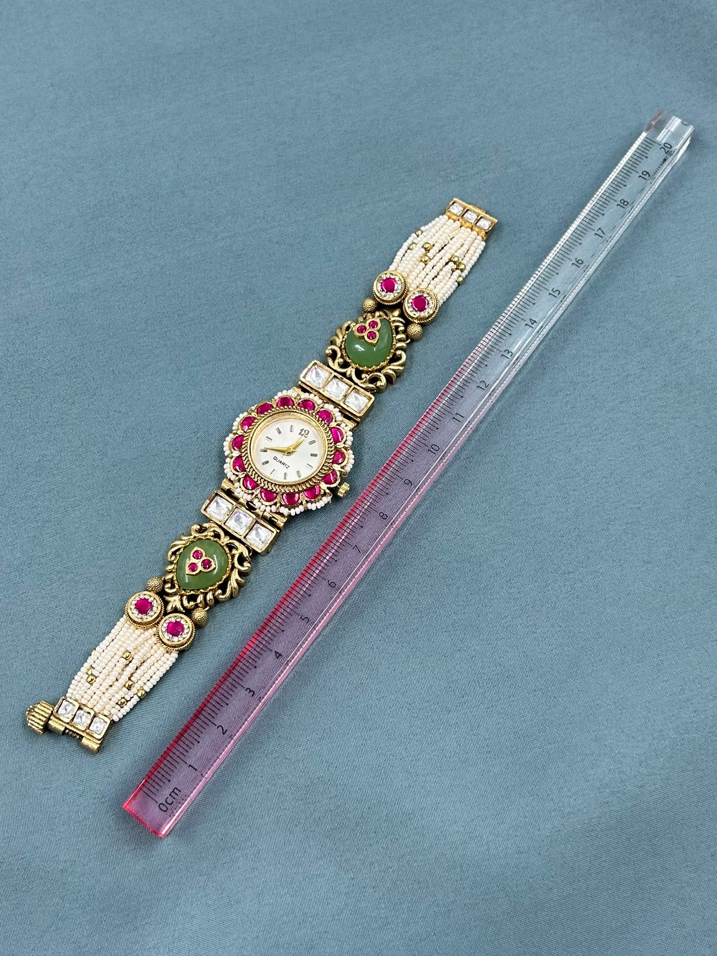 Usha Pachi Kundan Heritage Watch