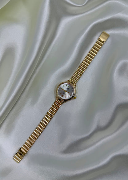 Prerna Gold Stainless Steel Watch (Adjustable)