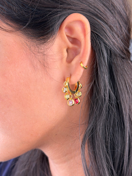 Ziva Stone Drop Earrings