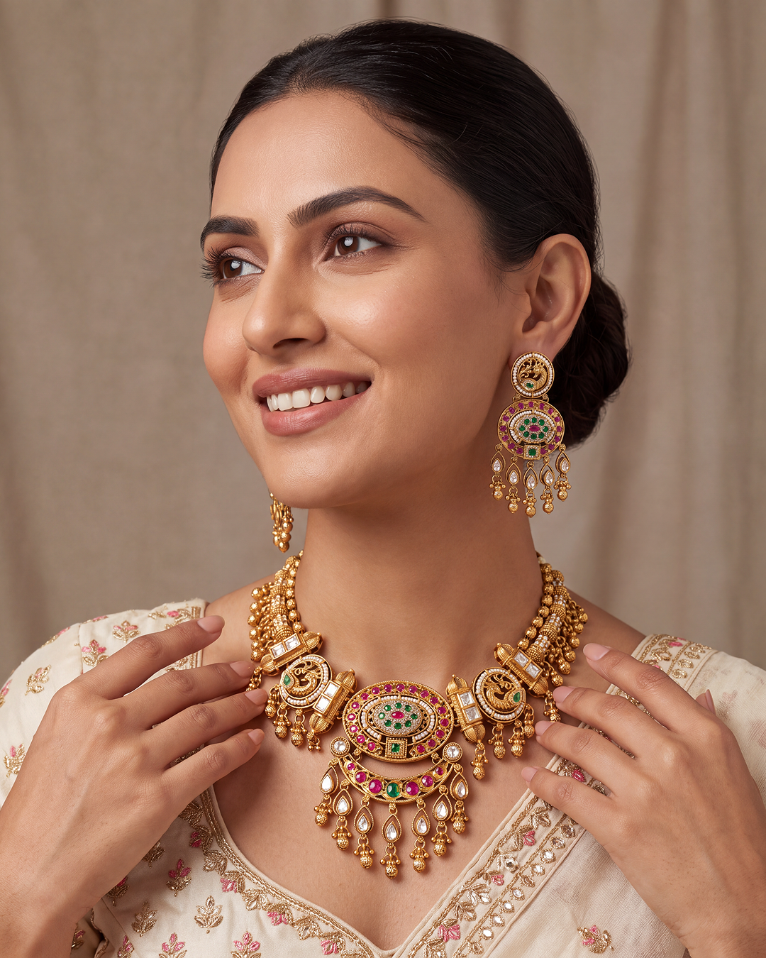 Aanya Heritage Chorski Necklace Set