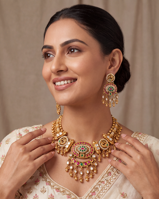 Aanya Heritage Chorski Necklace Set