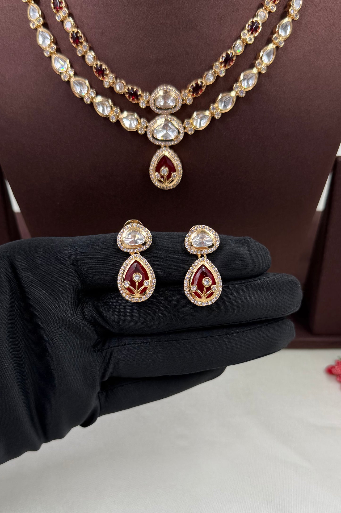 Zara Moissanite Double Layered Necklace