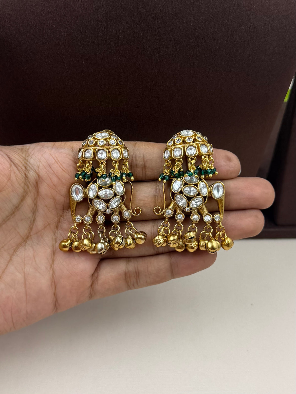 Vasudha Moissanite Polki Choker Necklace Set