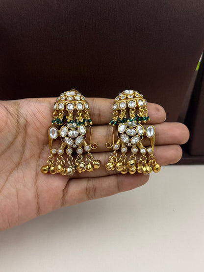 Vasudha Moissanite Polki Choker Necklace Set