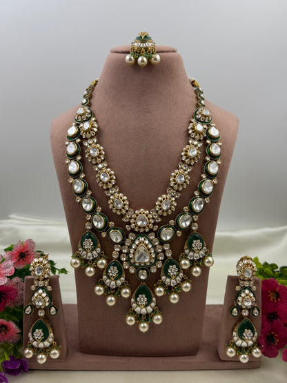 Trishala Maharani Polki Long Necklace Set