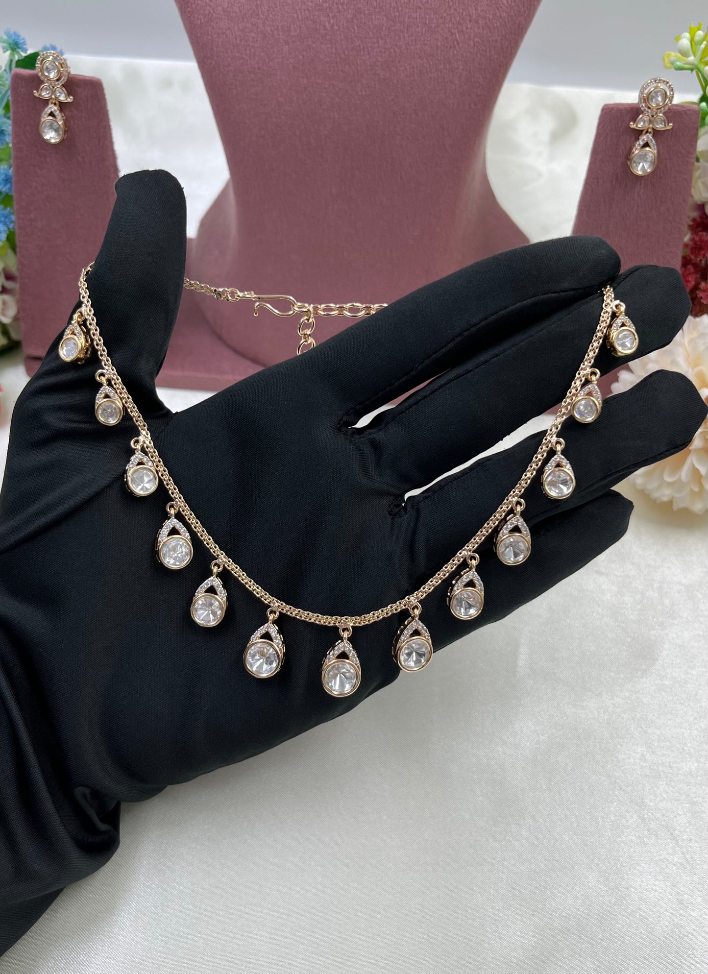 Drishti Moissanite Chain Pendant