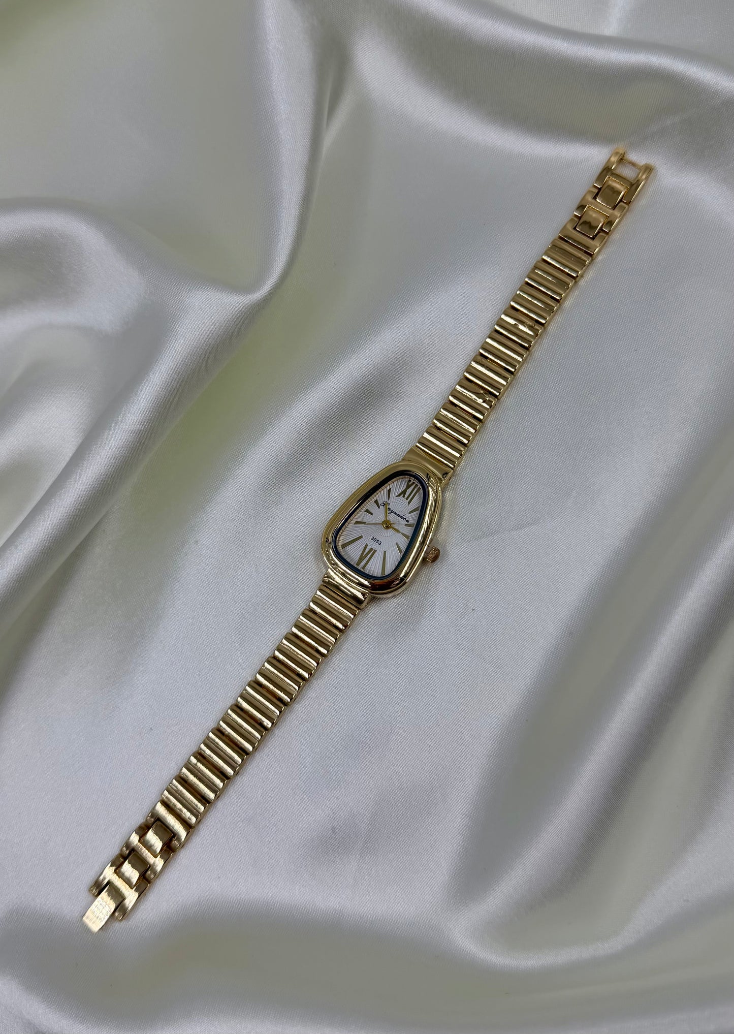 Nitya Gold Stainless Steel Watch (Adjustable)