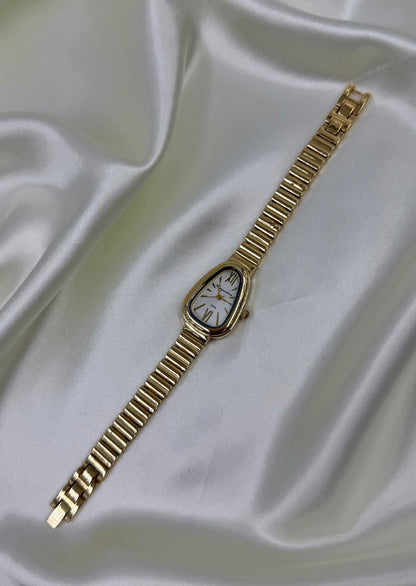 Nitya Gold Stainless Steel Watch (Adjustable)