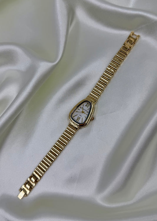 Nitya Gold Stainless Steel Watch (Adjustable)