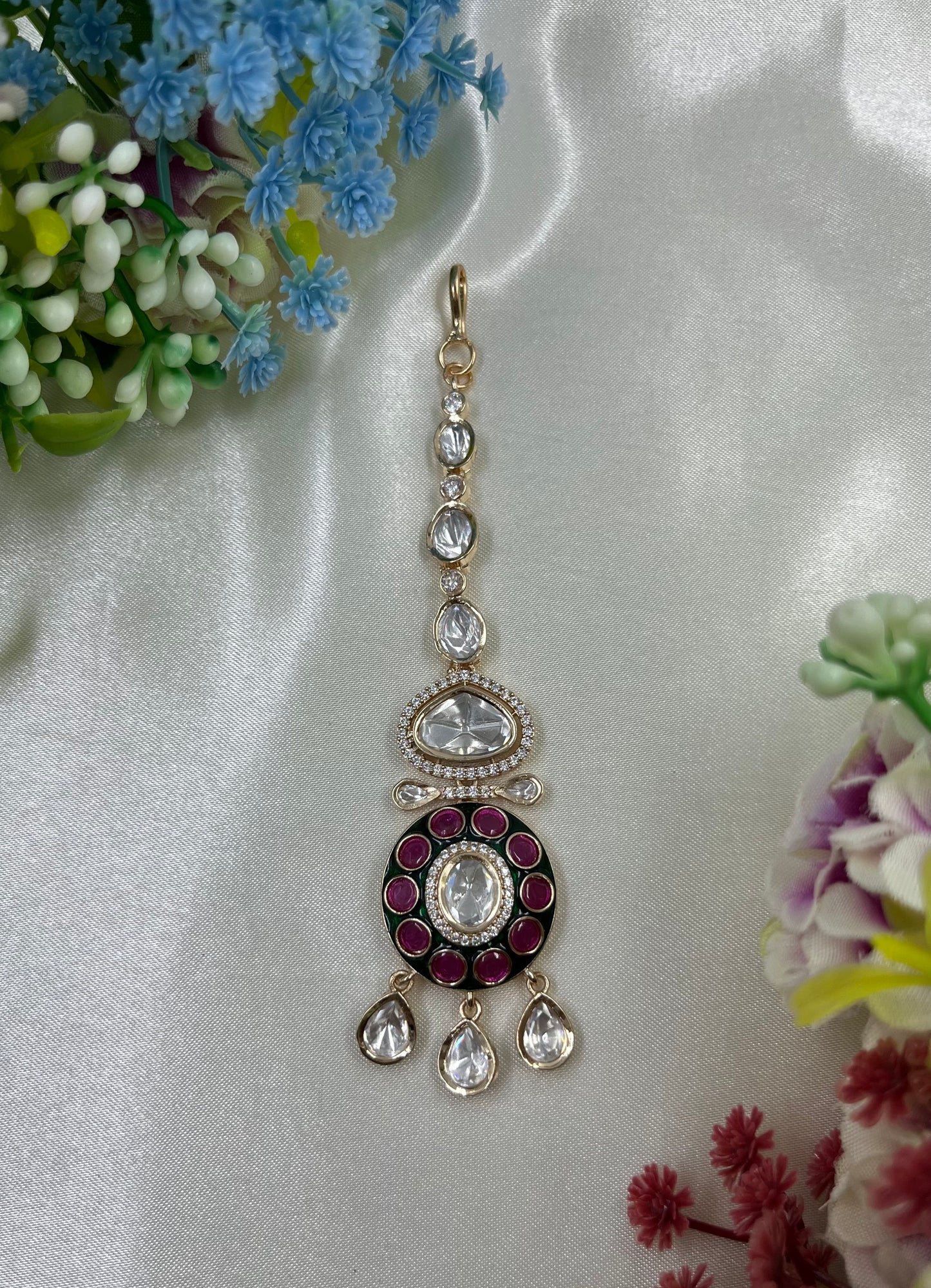 Leela Moissanite Mang Tika