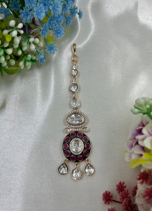 Leela Moissanite Mang Tika