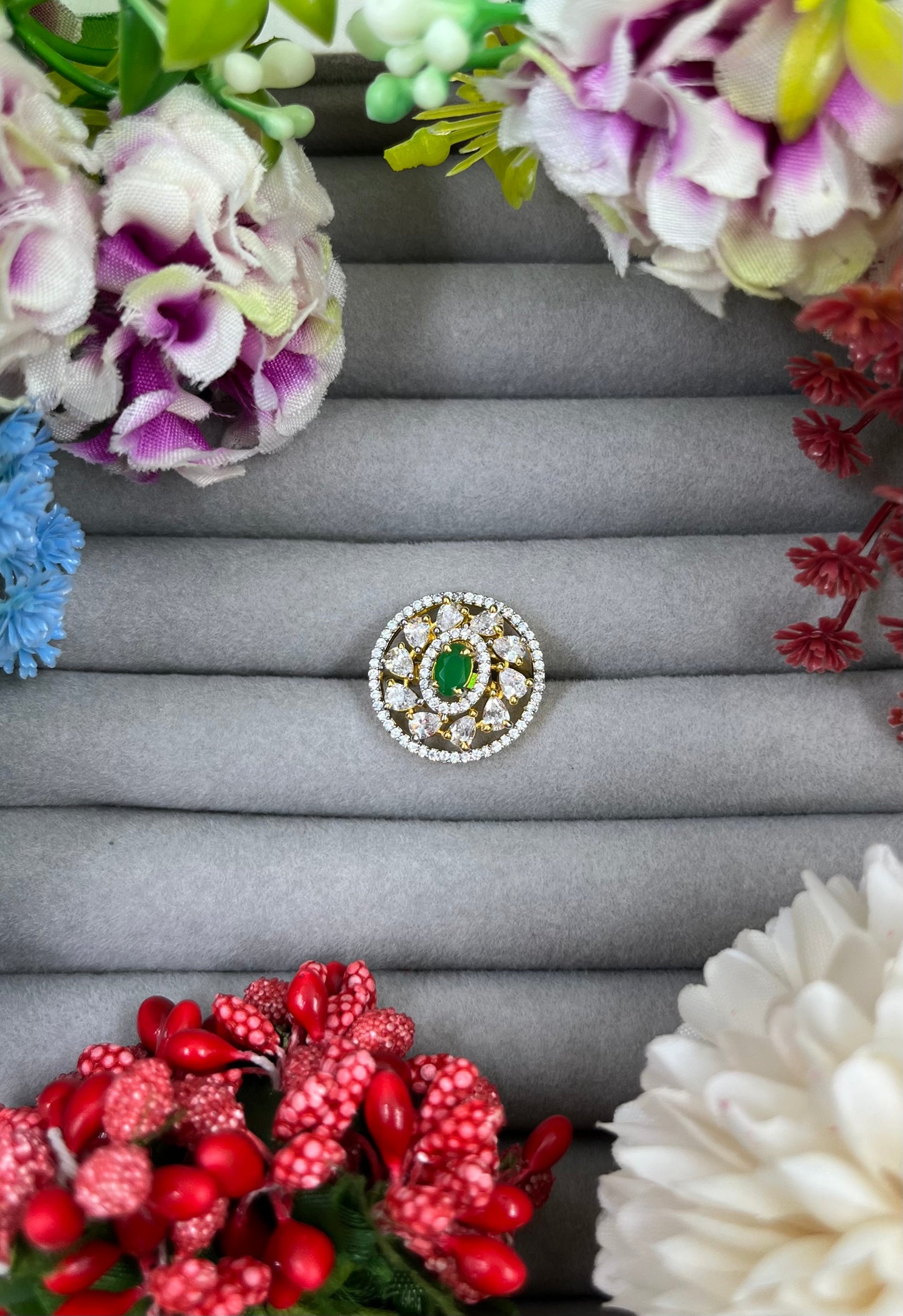 Sura Dual Tone Ad Ring