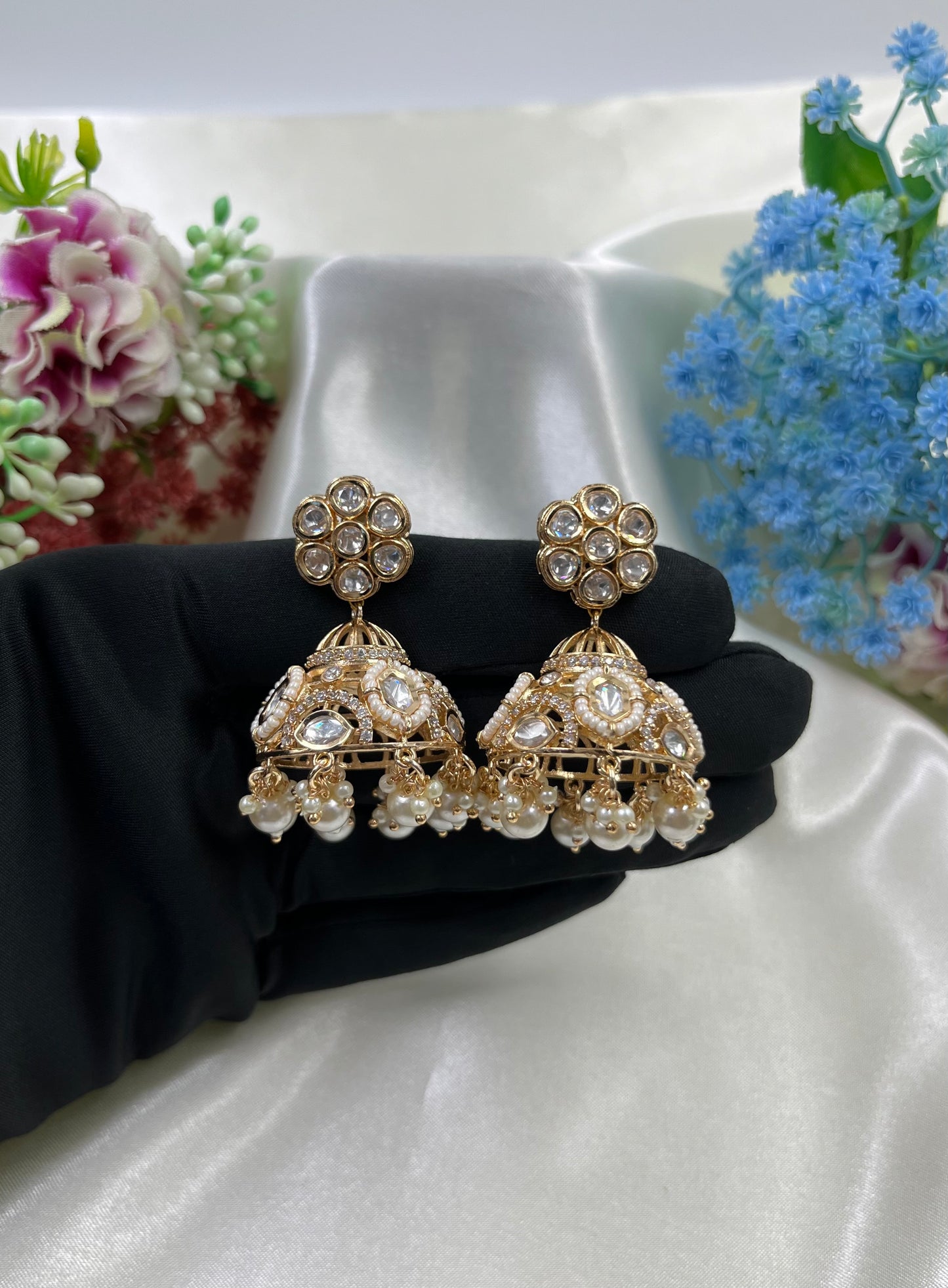 Riya Moissanite Premium Jumka
