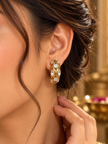 Pihu Polki Stone Earring